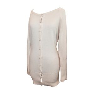 CHANEL NWT 100% Cashmere Sweater M Off White